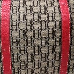 Carolina Herrera Multicolor Monogram Canvas and Leather Andy Boston Bag