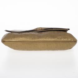 مملوكة مسبقًا Carolina Herrera ‘Audrey’ Bronze Monogram Embossed Bag
