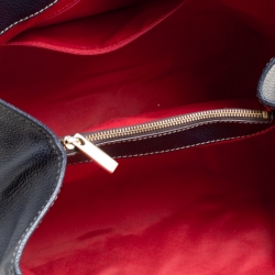 Carolina Herrera Blue Leather Matteo Tote