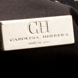 Pre Owned Carolina Herrera Beige/Brown Monogram Coated Canvas Shopper Tote