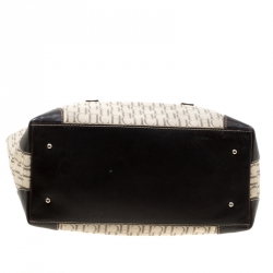 Pre Owned Carolina Herrera Beige/Brown Monogram Coated Canvas Shopper Tote