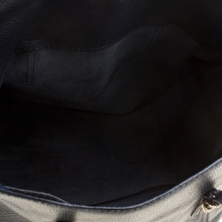 Pre Owned حقيبة يد كارولينا هيريرا تيمبو كوليكشن أداغيو جلد زرقاء