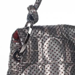 Pre Owned Carolina Herrera Perforated Flap Shoulder Bag