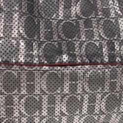 Pre Owned Carolina Herrera Perforated Flap Shoulder Bag