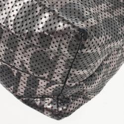 Pre Owned Carolina Herrera Perforated Flap Shoulder Bag