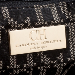 Carolina Herrera Black Leather Matteo Tote