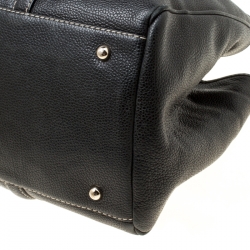 Carolina Herrera Black Leather Matteo Tote