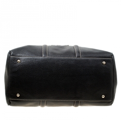 Carolina Herrera Black Leather Matteo Tote