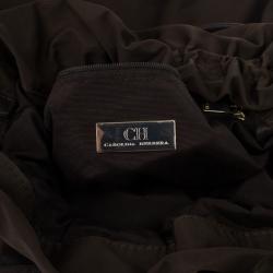 Pre Owned Carolina Herrera Bow Drawstring Chain Hobo
