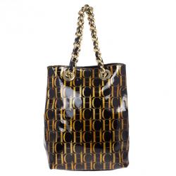 مملوكة مسبقًا Carolina Herrera Monogram Chain Handle Tote