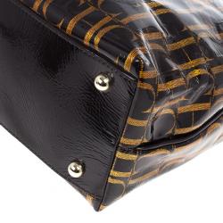 مملوكة مسبقًا Carolina Herrera Monogram Chain Handle Tote