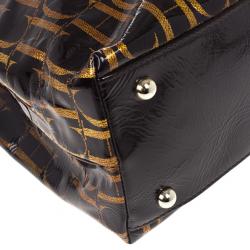 مملوكة مسبقًا Carolina Herrera Monogram Chain Handle Tote