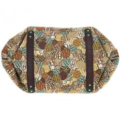 Pre Owned Carolina Herrera Multicolored Signature Large Tote