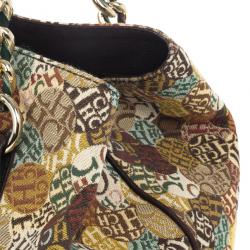 Pre Owned Carolina Herrera Multicolored Signature Large Tote