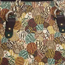Pre Owned Carolina Herrera Multicolored Signature Large Tote