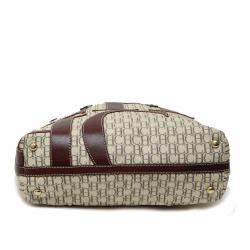 Pre Owned Carolina Herrera Tricolor Monogram Canvas and Leather Tote