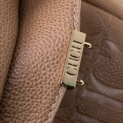 مملوكة مسبقًا Carolina Herrera Light Brown Leather Minuetto Top Handle Bag
