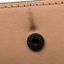 Pre Owned Carolina Herrera Red Monogram Leather Wallet