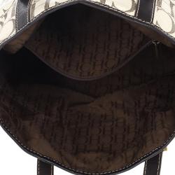 Pre Owned Carolina Herrera Monogram Coated Canvas Small Shopper Bag