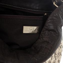 Pre Owned Carolina Herrera Monogram Bucket Bag