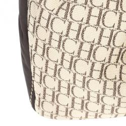 Pre Owned Carolina Herrera Monogram Bucket Bag