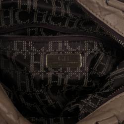 Pre Owned Carolina Herrera Brown Quilted Convertible Tote 