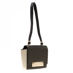 Pre Owned Carolina Herrera Tri Color Leather Shoulder Bag