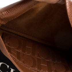 Pre Owned Carolina Herrera Tan Leather Chain Flap Shoulder Bag