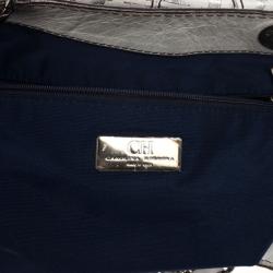 Pre Owned Carolina Herrera White Monogram Chain Handle Tote