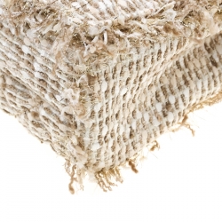 Pre Owned Carolina Herrera Beige/Silver Tweed and Fabric Faux Pearl Embellished Shoulder Bag