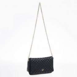 Pre Owned Carolina Herrera Black Quilted Flap Bag