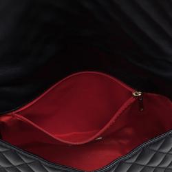 Pre Owned Carolina Herrera Black Quilted Flap Bag