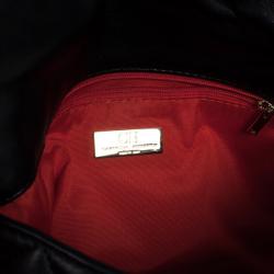 Pre Owned Carolina Herrera Black Quilted Flap Bag