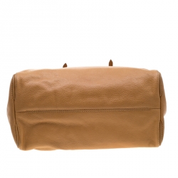 Carolina Herrera Brown Leather Flap Tote