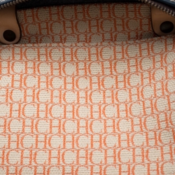 Pre Owned حقيبة كارولينا هيريرا أندي بوسطن جلد مونوغرامية خضراء