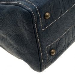 Pre Owned حقيبة كارولينا هيريرا أندي بوسطن جلد مونوغرامية خضراء