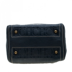 Pre Owned حقيبة كارولينا هيريرا أندي بوسطن جلد مونوغرامية خضراء