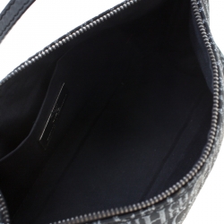 Pre Owned Carolina Herrera Black Signature Canvas Pochette Bag