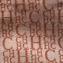 Pre Owned Carolina Herrera Brown Monogram Leather Andy Tote