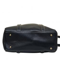 Pre Owned Carolina Herrera Dark Blue/Red Leather Matteo Tote