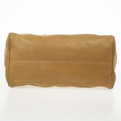Pre Owned Carolina Herrera Beige Adagio Leather Bag