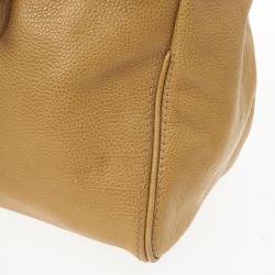 Pre Owned Carolina Herrera Beige Adagio Leather Bag