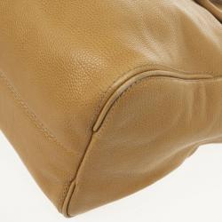 Pre Owned Carolina Herrera Beige Adagio Leather Bag