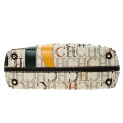 مملوكة مسبقًا Carolina Herrera Multicolor Monogram Canvas Shopper Tote