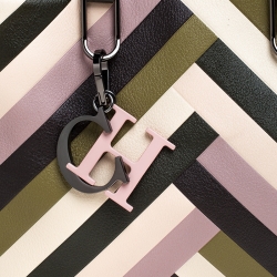Pre Owned Carolina Herrera Multicolour Leather Charm Tote