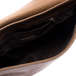 Pre Owned Carolina Herrera Brown Leather Tassel Shoulder Bag