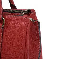 Carolina Herrera Red Leather Matteo Bag