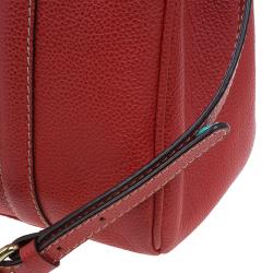 Carolina Herrera Red Leather Matteo Bag