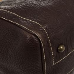 Pre Owned Carolina Herrera Brown Andy Boston Bag