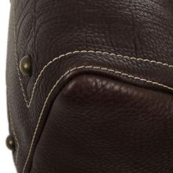 Pre Owned Carolina Herrera Brown Andy Boston Bag